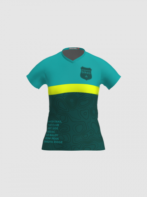 Podiumwear Women's Silver Short Sleeve MTB Jersey - NEW FABRIC 2025!