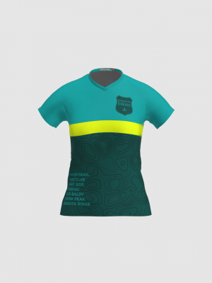 Podiumwear Women's Silver Short Sleeve MTB Jersey