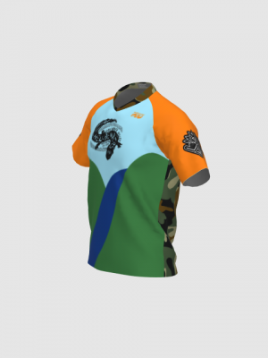 Podiumwear Men's Silver Short Sleeve MTB Jersey - New Fabric 2025!