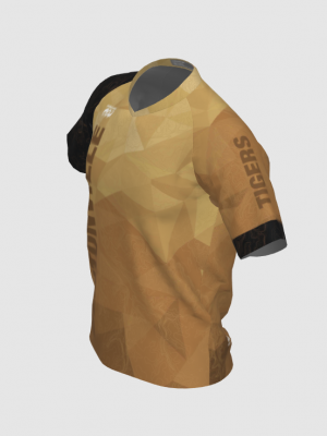 Podiumwear Men's Silver Short Sleeve MTB Jersey - New Fabric 2025!