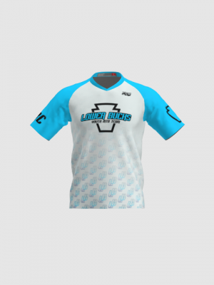 Podiumwear Men's Silver Short Sleeve MTB Jersey - New Fabric 2025!