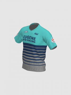 Podiumwear Men's Silver Short Sleeve MTB Jersey - New Fabric 2025!