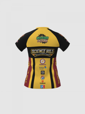 Podiumwear Women's Silver Short Sleeve MTB Jersey - NEW FABRIC 2025!