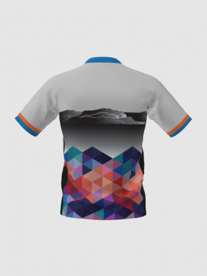 Podiumwear Men's Silver Short Sleeve MTB Jersey - New Fabric 2025!