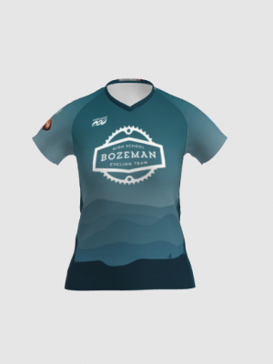 Podiumwear Women's Silver Short Sleeve MTB Jersey