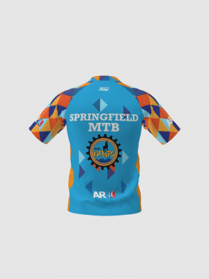 Podiumwear Men's Silver Short Sleeve MTB Jersey - New Fabric 2025!