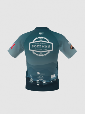 Podiumwear Men's Silver Short Sleeve MTB Jersey