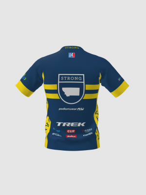 Podiumwear Men's Silver Short Sleeve MTB Jersey - New Fabric 2025!