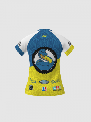 Podiumwear Women's Silver Short Sleeve MTB Jersey - NEW FABRIC 2025!