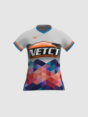 Podiumwear Women's Silver Short Sleeve MTB Jersey