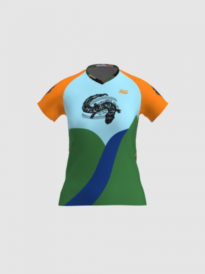 Podiumwear Women's Silver Short Sleeve MTB Jersey - NEW FABRIC 2025!