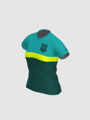 Podiumwear Women's Silver Short Sleeve MTB Jersey - NEW FABRIC 2025!