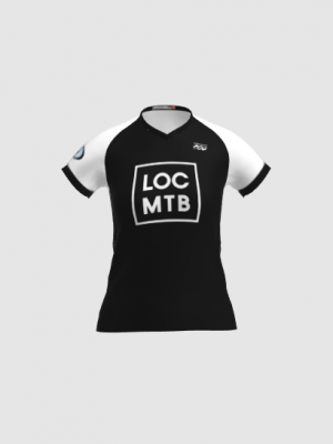 Podiumwear Women's Silver Short Sleeve MTB Jersey - NEW FABRIC 2025!