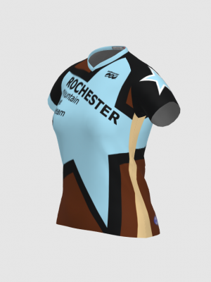 Podiumwear Women's Silver Short Sleeve MTB Jersey - NEW FABRIC 2025!