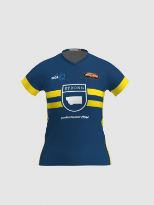 Podiumwear Women's Silver Short Sleeve MTB Jersey - NEW FABRIC 2025!