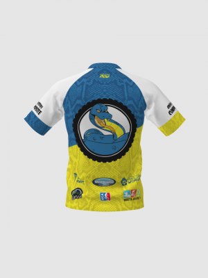 Podiumwear Men's Silver Short Sleeve MTB Jersey - New Fabric 2025!
