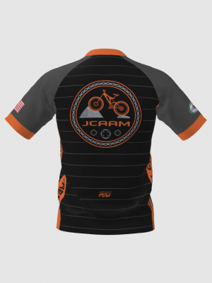 Podiumwear Men's Silver Short Sleeve MTB Jersey - New Fabric 2025!