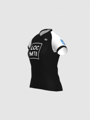 Podiumwear Women's Silver Short Sleeve MTB Jersey - NEW FABRIC 2025!