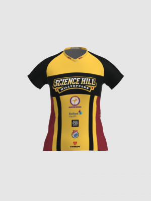 Podiumwear Women's Silver Short Sleeve MTB Jersey - NEW FABRIC 2025!