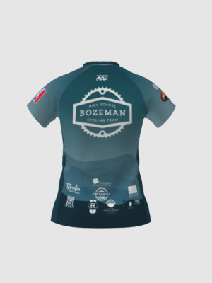 Podiumwear Women's Silver Short Sleeve MTB Jersey - NEW FABRIC 2025!