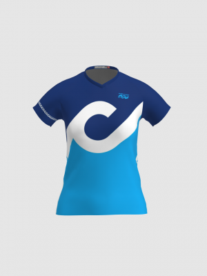 Podiumwear Women's Silver Short Sleeve MTB Jersey - NEW FABRIC 2025!