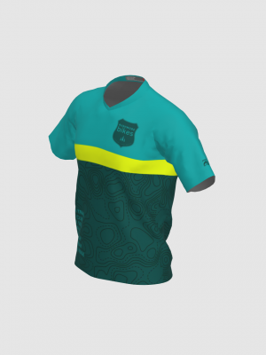 Podiumwear Men's Silver Short Sleeve MTB Jersey - New Fabric 2025!