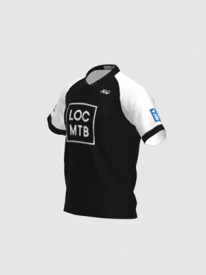Podiumwear Men's Silver Short Sleeve MTB Jersey - New Fabric 2025!
