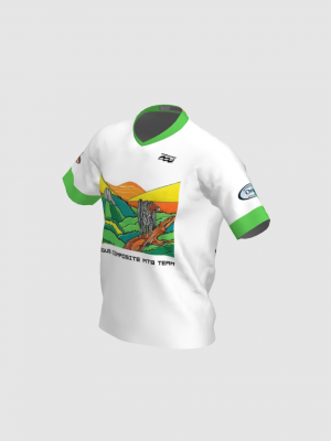 Podiumwear Men's Silver Short Sleeve MTB Jersey