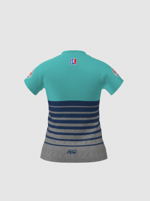 Podiumwear Women's Silver Short Sleeve MTB Jersey - NEW FABRIC 2025!