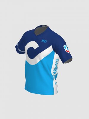 Podiumwear Men's Silver Short Sleeve MTB Jersey - New Fabric 2025!