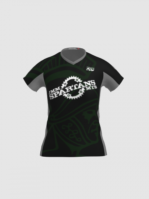 Podiumwear Women's Silver Short Sleeve MTB Jersey - NEW FABRIC 2025!