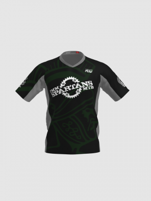 Podiumwear Men's Silver Short Sleeve MTB Jersey - New Fabric 2025!