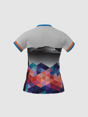 Podiumwear Women's Silver Short Sleeve MTB Jersey - NEW FABRIC 2025!