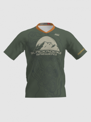 Podiumwear Men's Silver Short Sleeve MTB Jersey - New Fabric 2025!