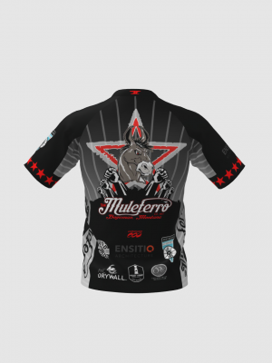 Podiumwear Men's Silver Short Sleeve MTB Jersey - New Fabric 2025!