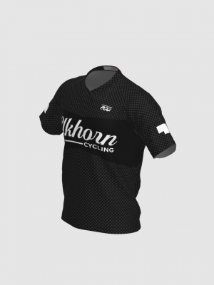Podiumwear Men's Silver Short Sleeve MTB Jersey - New Fabric 2025!