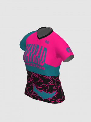 Podiumwear Women's Silver Short Sleeve MTB Jersey - NEW FABRIC 2025!
