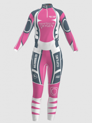 Podiumwear Women's Gold Two-Piece Race Suit