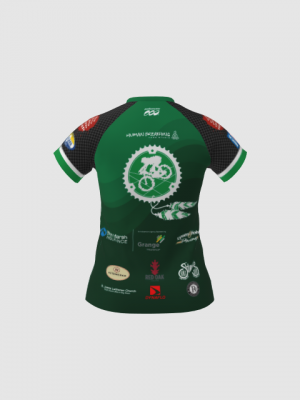 Podiumwear Women's Silver Short Sleeve MTB Jersey - NEW FABRIC 2025!