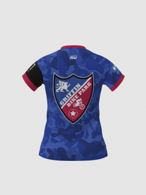 Podiumwear Women's Silver Short Sleeve MTB Jersey - NEW FABRIC 2025!