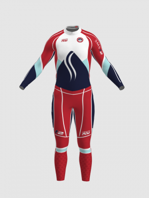 Podiumwear Unisex Gold Two-Piece Race Suit