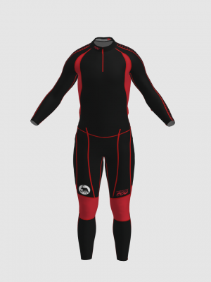 Podiumwear Unisex Gold Two-Piece Race Suit