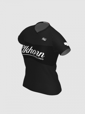 Podiumwear Women's Silver Short Sleeve MTB Jersey - NEW FABRIC 2025!