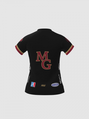 Podiumwear Women's Silver Short Sleeve MTB Jersey - NEW FABRIC 2025!