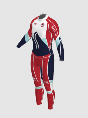 Podiumwear Unisex Gold Two-Piece Race Suit