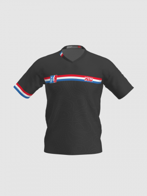 Podiumwear Men's Silver Short Sleeve MTB Jersey - New Fabric 2025!