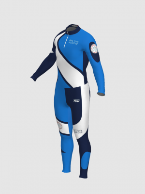 Podiumwear Unisex Silver Two-Piece Race Suit