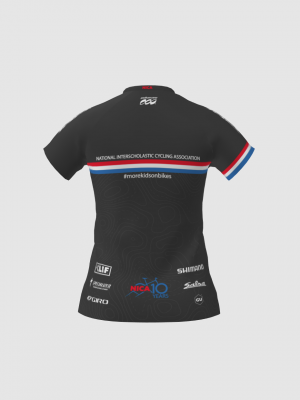 Podiumwear Women's Silver Short Sleeve MTB Jersey - NEW FABRIC 2025!