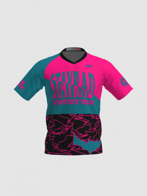 Podiumwear Men's Silver Short Sleeve MTB Jersey - New Fabric 2025!