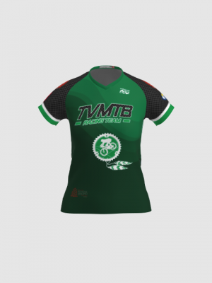 Podiumwear Women's Silver Short Sleeve MTB Jersey - NEW FABRIC 2025!